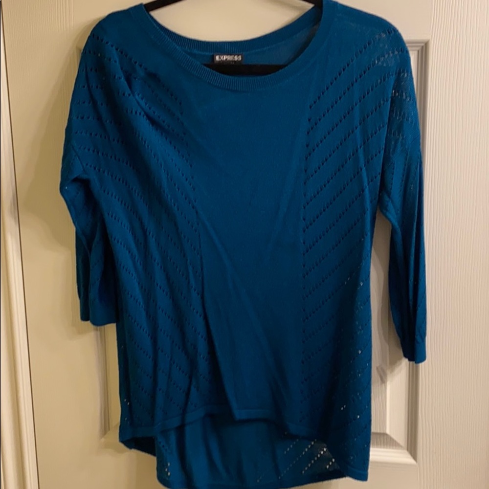 Deep teal colour sweater